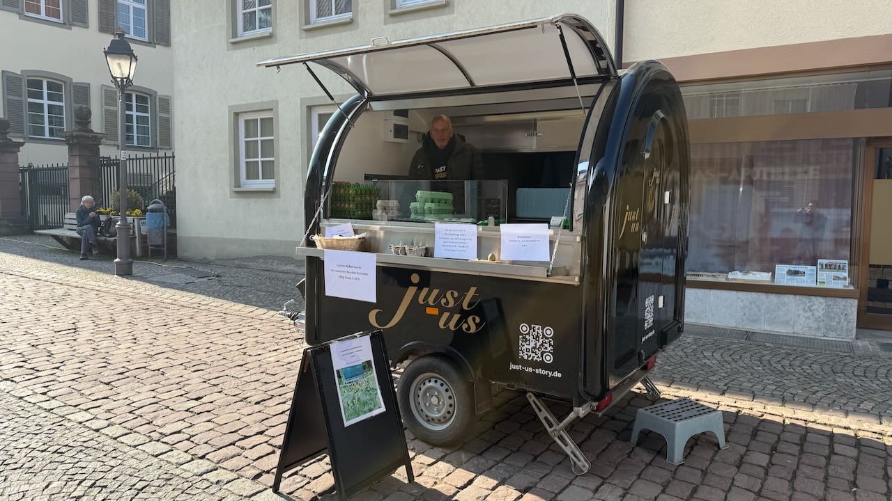 Just Us Imbisswagen auf dem Waldkircher Markt